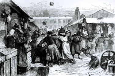 Calcio nel mercato ebraico, San Pietroburgo, da 